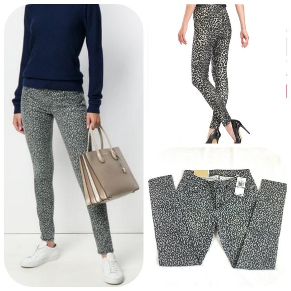 Leopard Print Stretch Denim Izzy Skinny Jeans - Picture 12 of 12